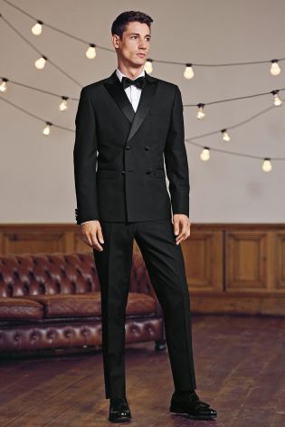 Black Tuxedo Suit: Trousers